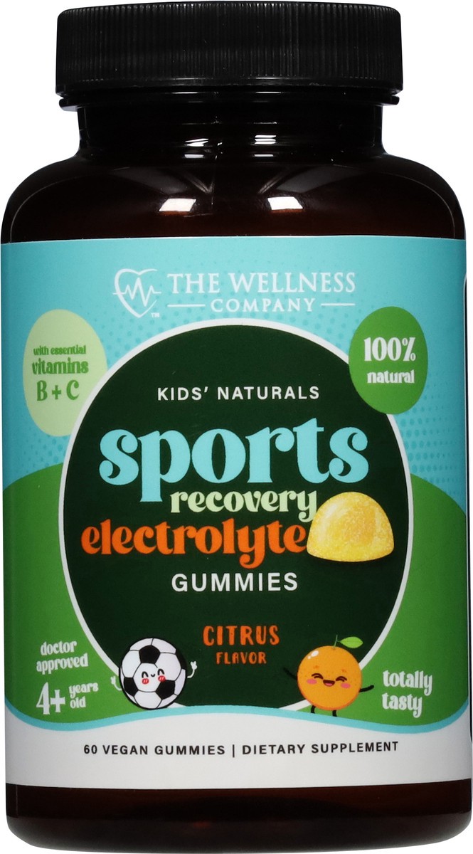 slide 7 of 14, The Wellness Company Kids' Natural Citrus Flavor Sports Recovery Electrolyte 60 Gummies, 60 ct