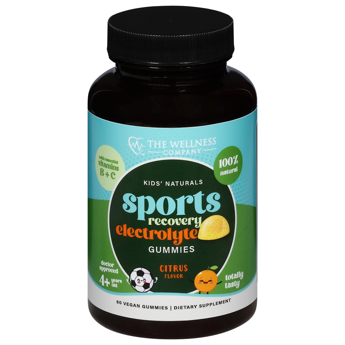 slide 11 of 14, The Wellness Company Kids' Natural Citrus Flavor Sports Recovery Electrolyte 60 Gummies, 60 ct