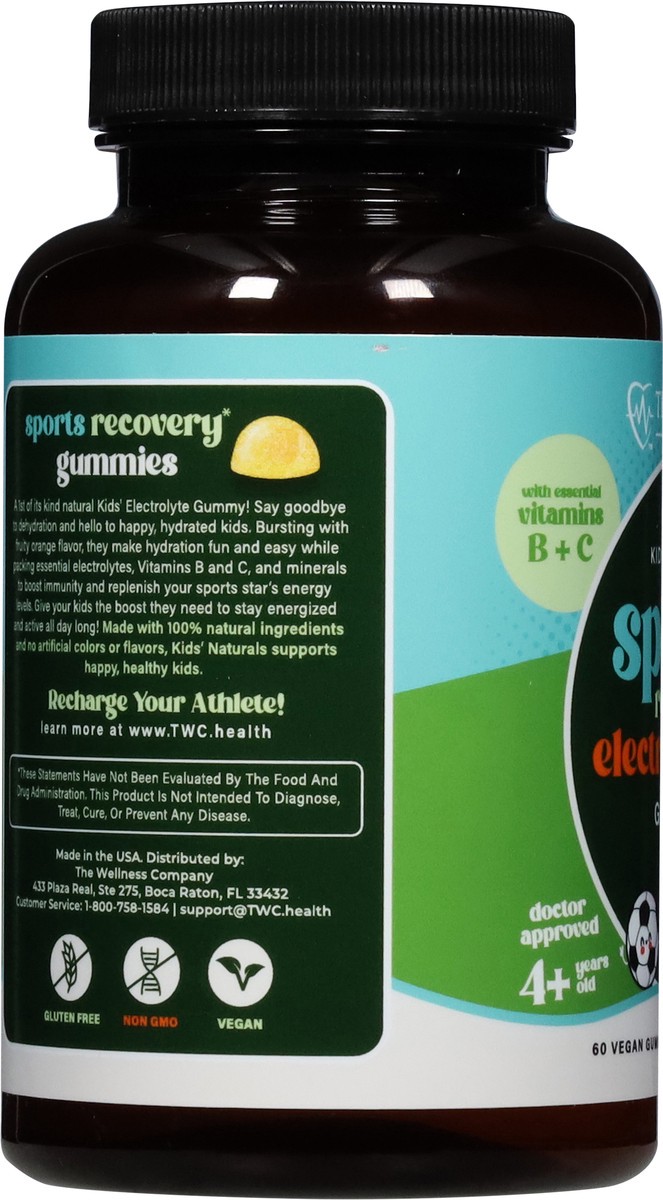 slide 5 of 14, The Wellness Company Kids' Natural Citrus Flavor Sports Recovery Electrolyte 60 Gummies, 60 ct
