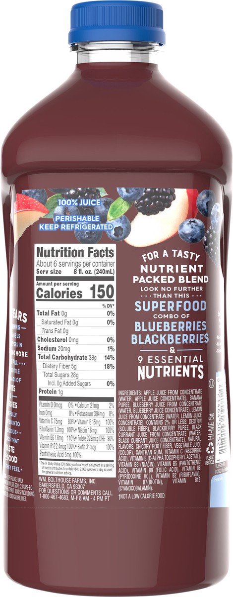 slide 5 of 5, Bolthouse Farms Blue Goodness Fruit Juice Smoothie- 52 fl oz, 52 fl oz