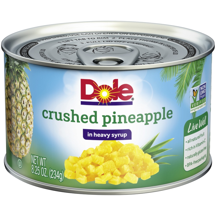 Dole Crushed Pineapple In Heavy Syrup 8 25 Oz Shipt