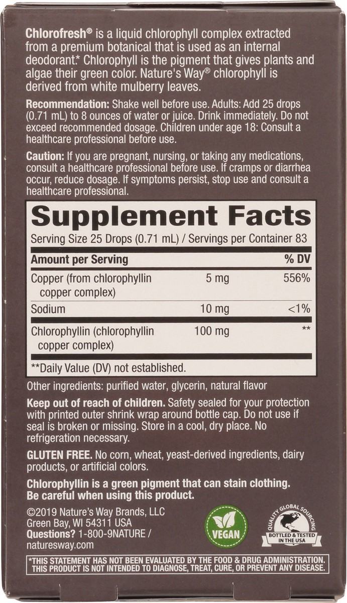 slide 3 of 9, Nature's Way Chlorofresh Chlorophyll Drops, 2 oz