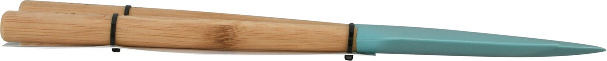slide 7 of 9, Ka Bamboo Spatula Set Aqua Sky, 2 ct