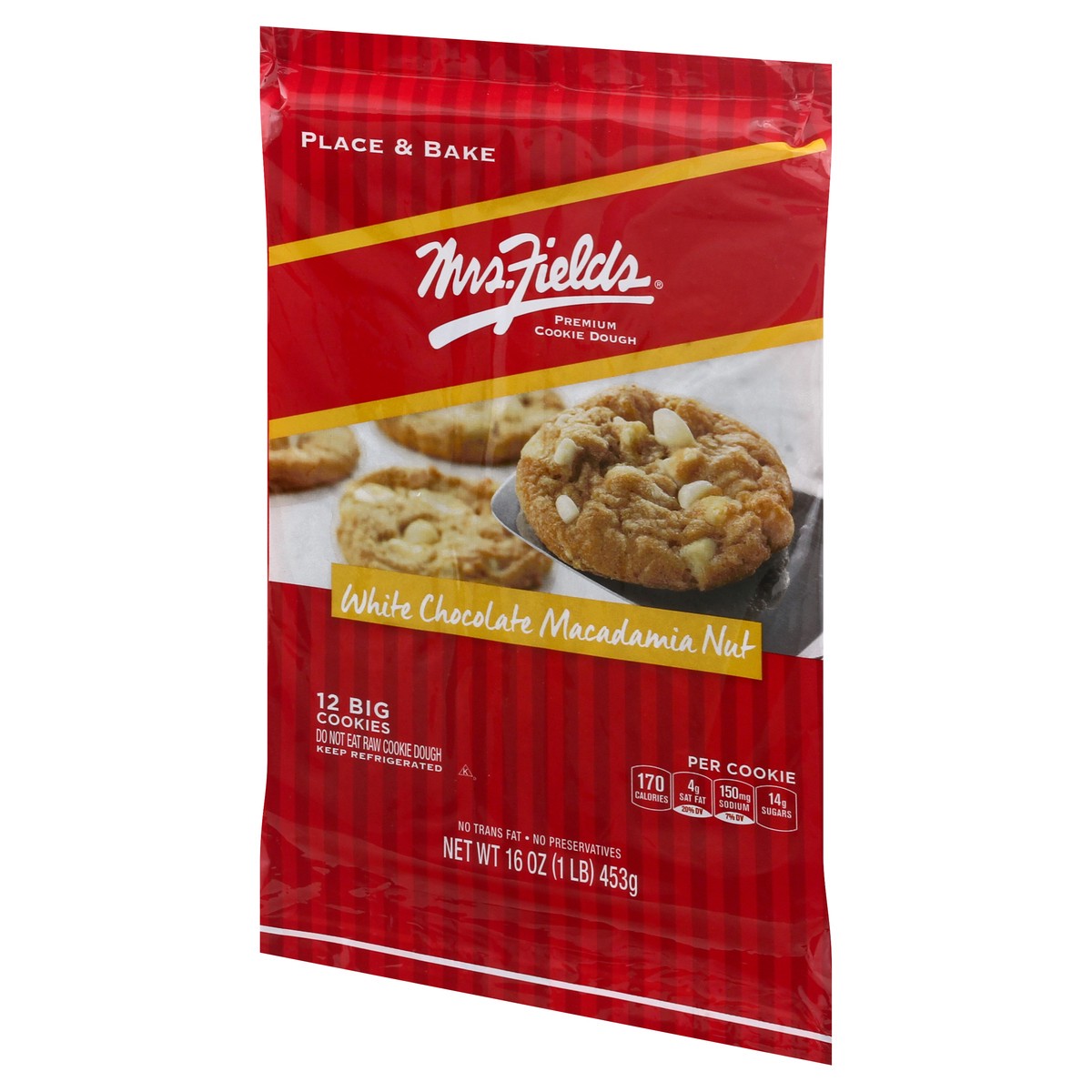 slide 3 of 10, Mrs. Field's White Chocolate Macadamia Nut Cookie Dough-Mrs. Fields, 16 oz