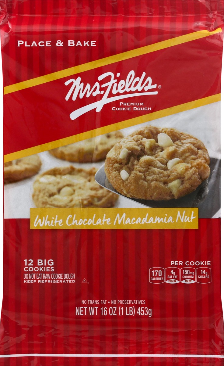 slide 9 of 10, Mrs. Field's White Chocolate Macadamia Nut Cookie Dough-Mrs. Fields, 16 oz