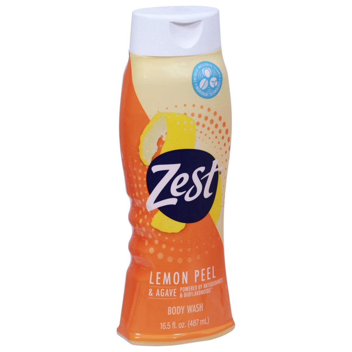slide 5 of 9, Zest Lemon Peel & Agave Body Wash 16.5 fl oz, 16.5 fl oz