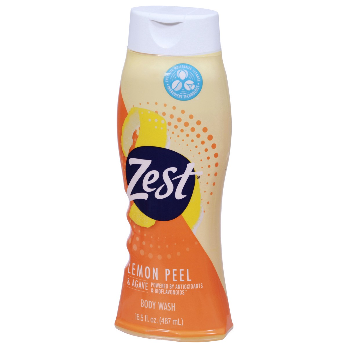 slide 4 of 9, Zest Lemon Peel & Agave Body Wash 16.5 fl oz, 16.5 fl oz