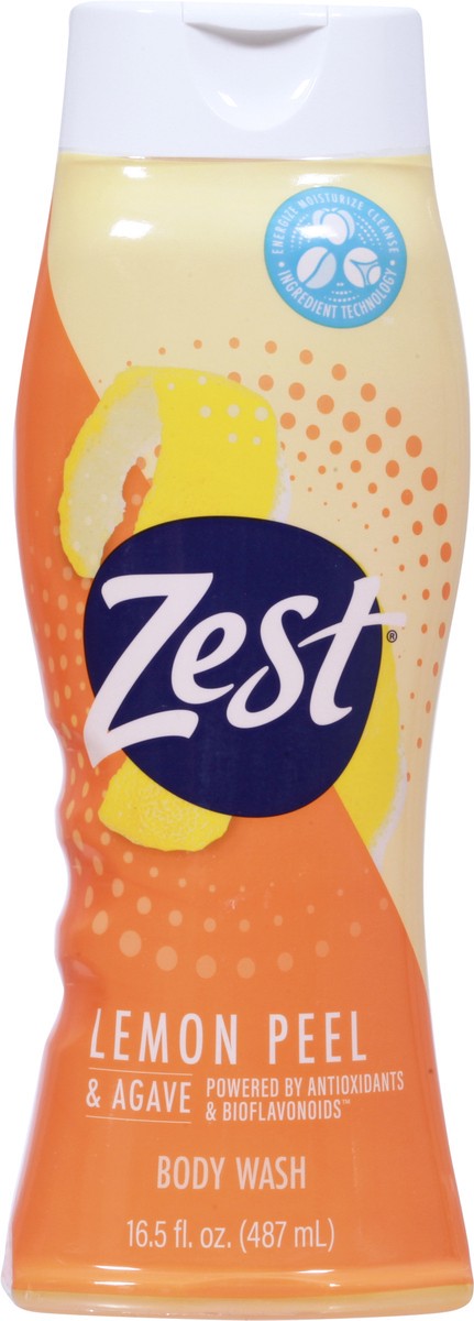 slide 3 of 9, Zest Lemon Peel & Agave Body Wash 16.5 fl oz, 16.5 fl oz