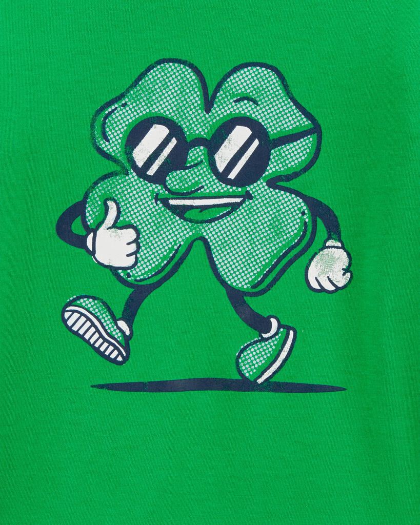 slide 2 of 2, Carter's Toddler St. Patrick's Day Long-Sleeve Tee - Green Green 5T, 1 ct