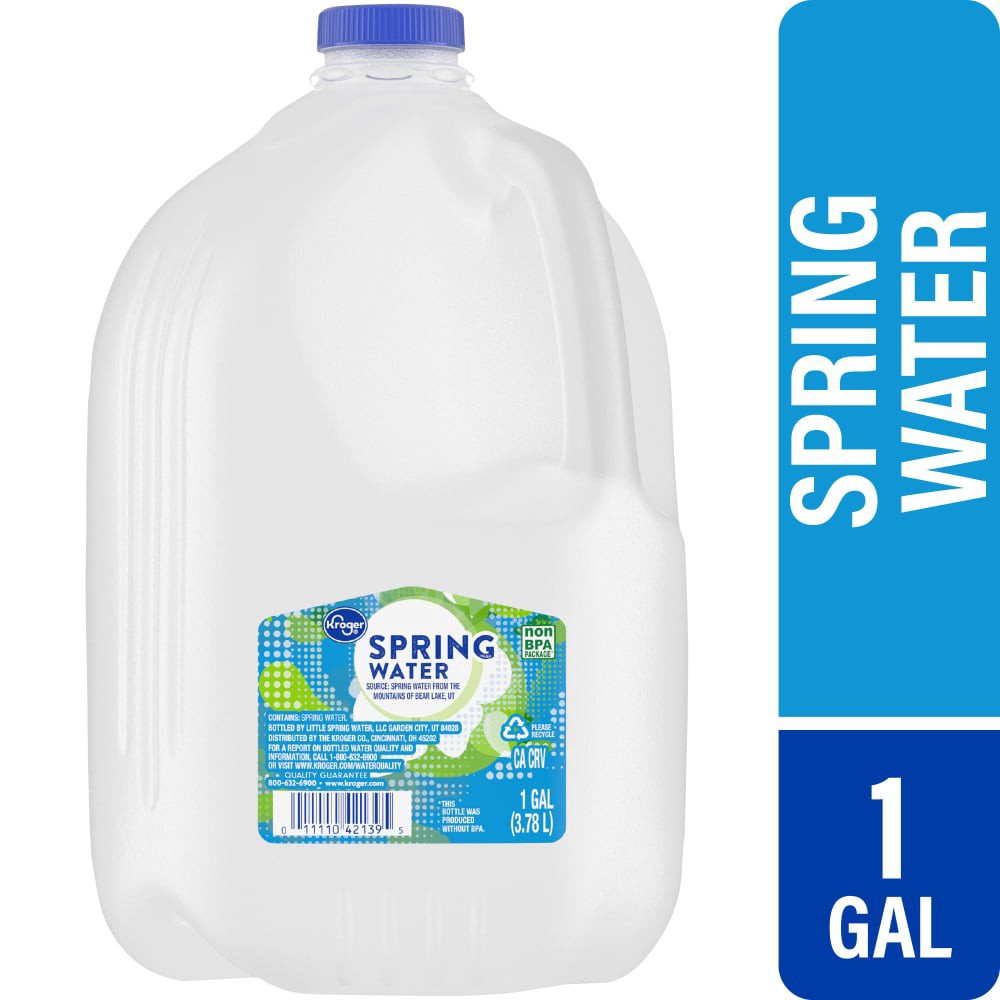 slide 1 of 3, Kroger Spring Water - 1 gal, 1 gal