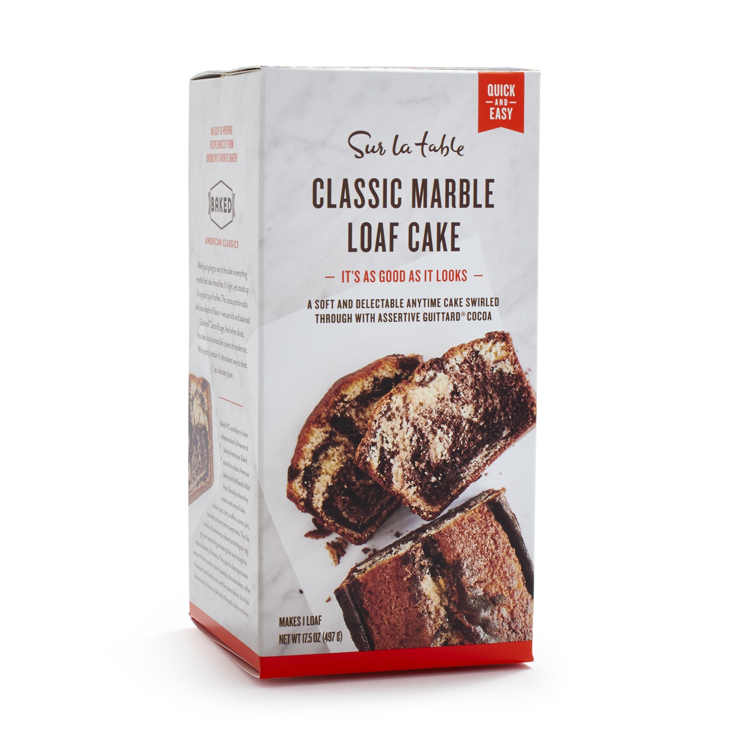 slide 1 of 1, Baked Sur La Table Classic Marble Loaf Cake, 1 ct