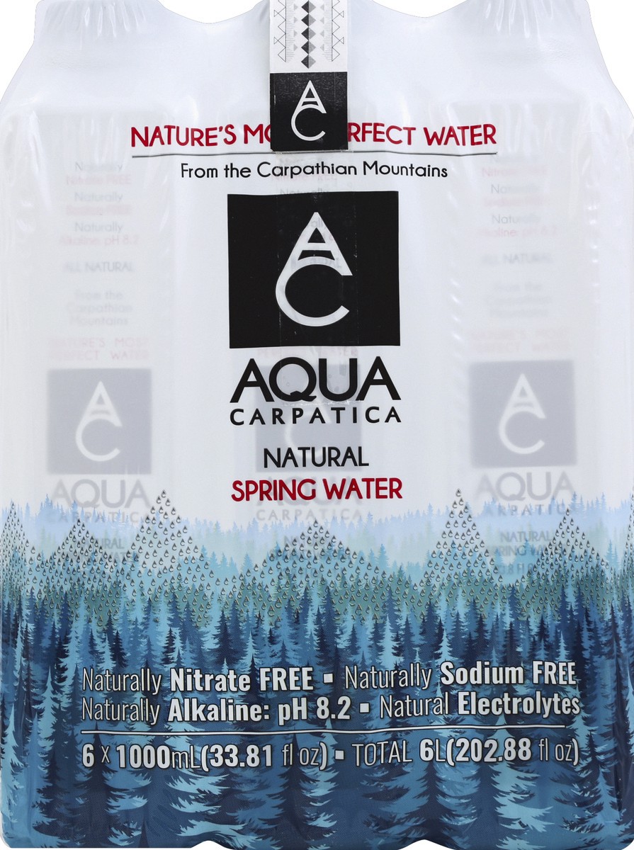 slide 8 of 8, AQUA Carpatica Natural Spring Water - 6 ct, 6 ct