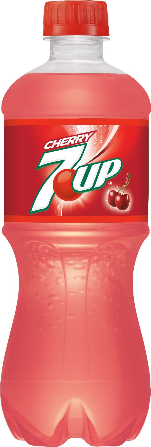 slide 1 of 2, 7UP Cherry Soda, 20 fl oz