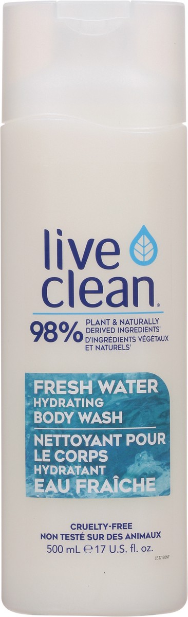 slide 7 of 8, Live Clean Hydrating Fresh Water Body Wash 17 fl oz, 17 oz