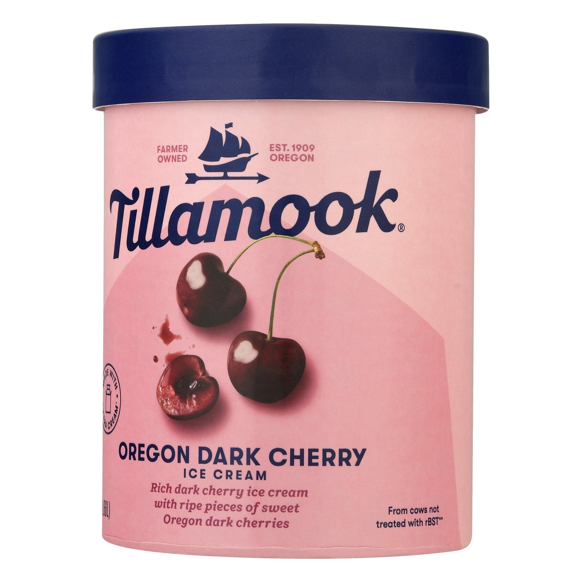 slide 3 of 10, Tillamook Oregon Black Cherry Ice Cream, 1.75 qt