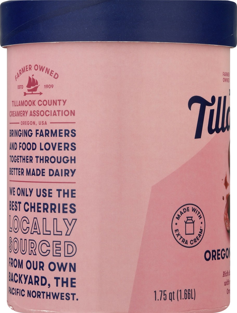 slide 7 of 10, Tillamook Oregon Black Cherry Ice Cream, 1.75 qt