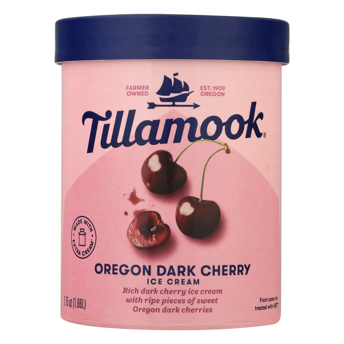 slide 1 of 10, Tillamook Oregon Black Cherry Ice Cream, 1.75 qt