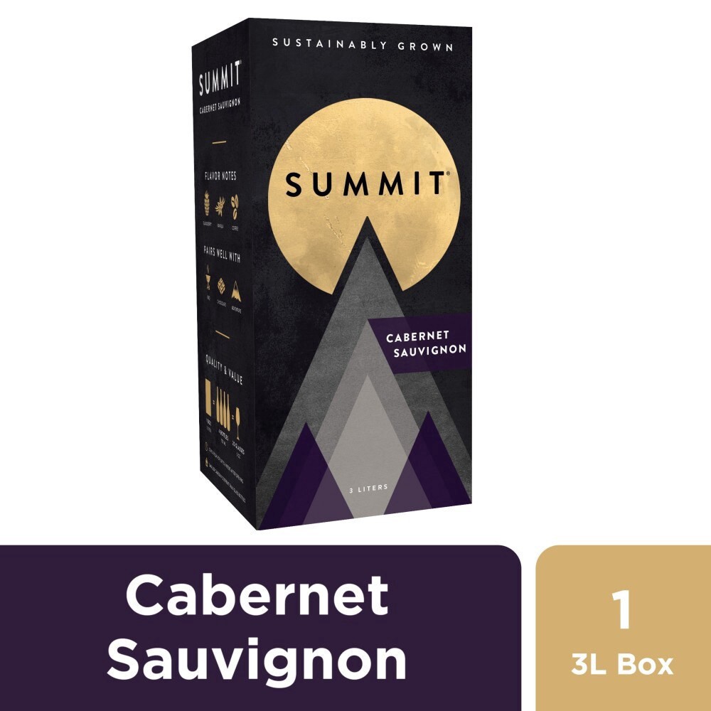 slide 6 of 6, Summit Cabernet Sauvignon, Red wine, 3L, 3 liter