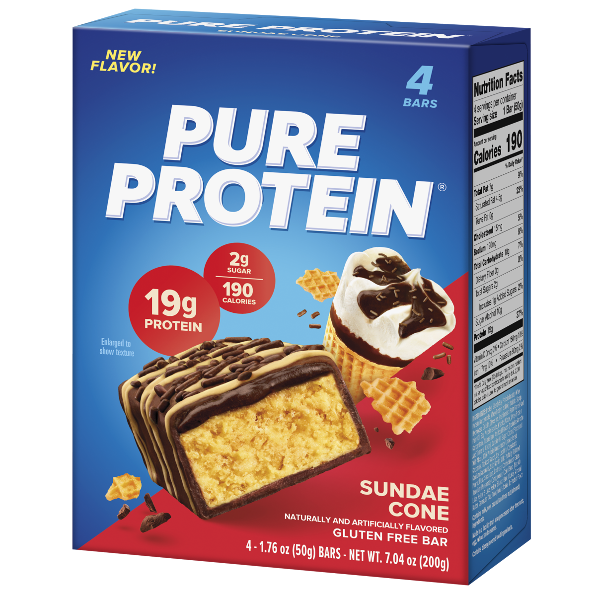 slide 17 of 29, Pure Protein Bars Sundae Cone, 7.04 oz