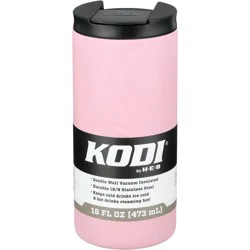 Kodi by H-E-B Stainless Steel Spill Proof Travel Mug - Blossom