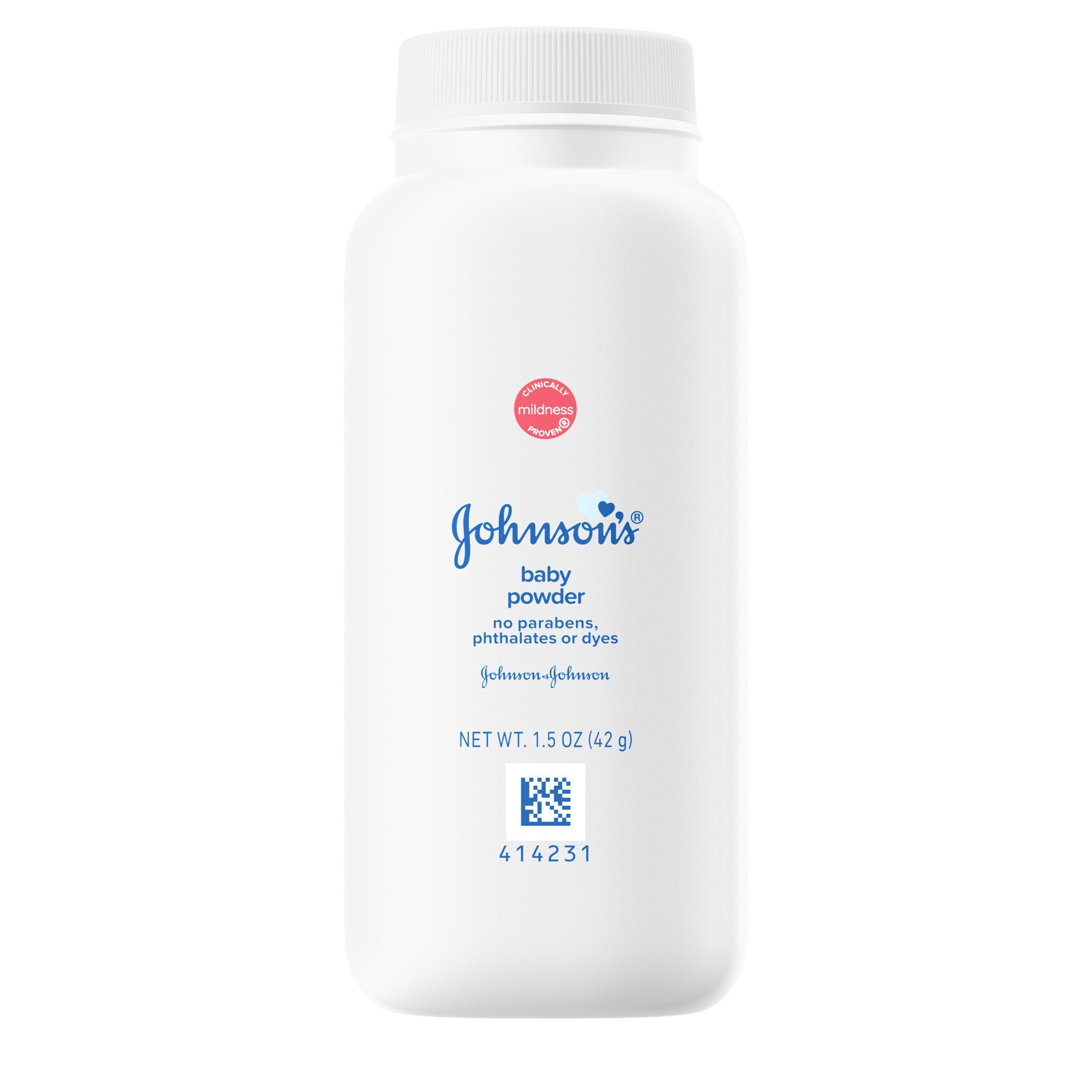 slide 1 of 1, Johnson's Powder for Delicate Skin, Hypoallergenic and Free of Parabens, Phthalates, and Dyes for Baby Skin Care, 1.5 oz, 1.5 oz