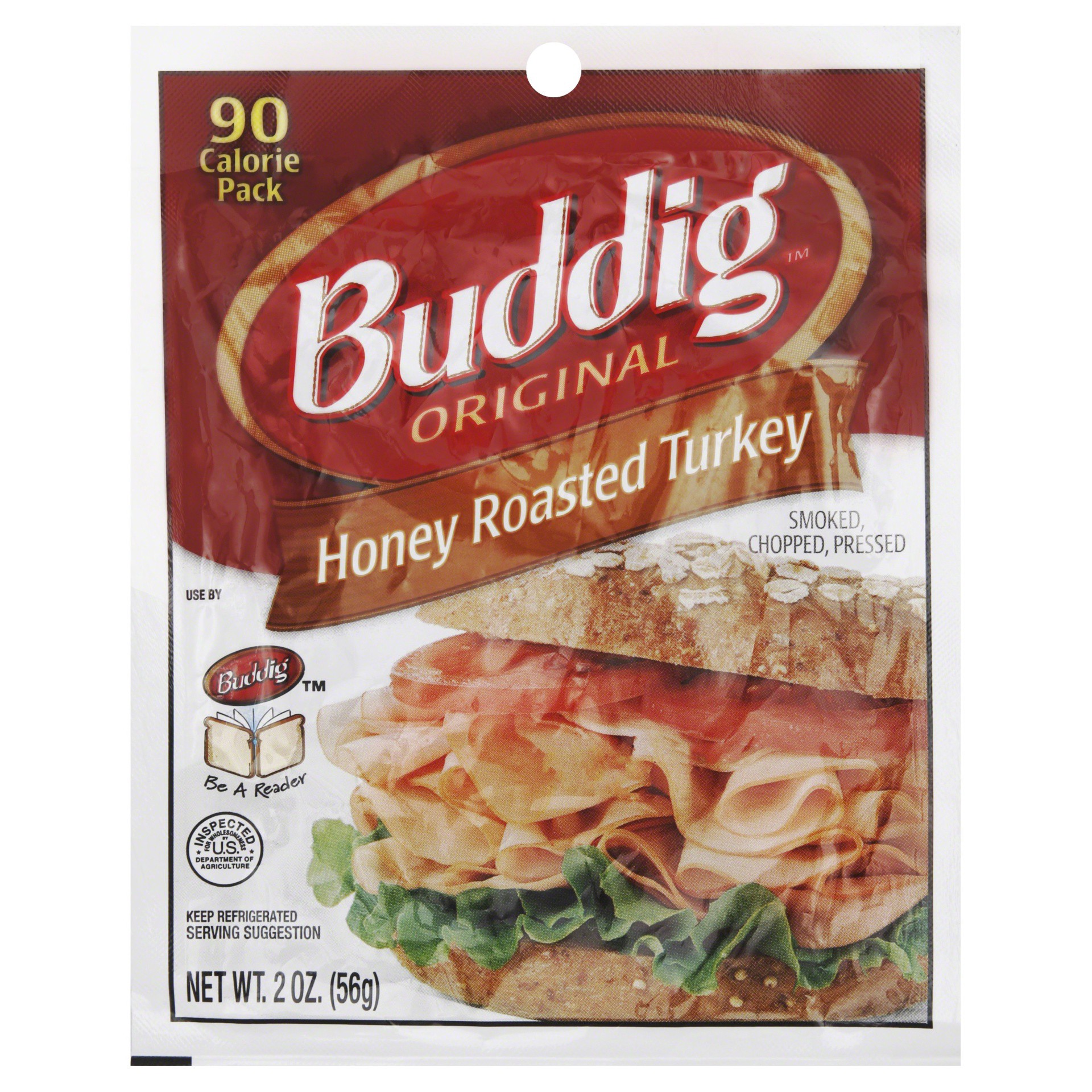 slide 1 of 7, Buddig Carl Buddig Original Honey Roasted Turkey, 2 oz, 2 oz