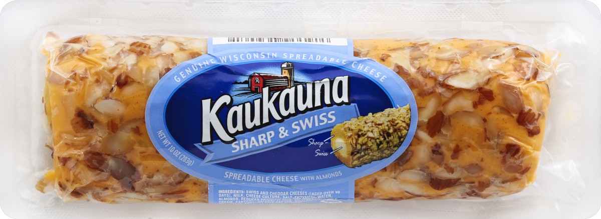 slide 4 of 6, Kaukauna Cold Pack Cheese Spread Log, 10 oz