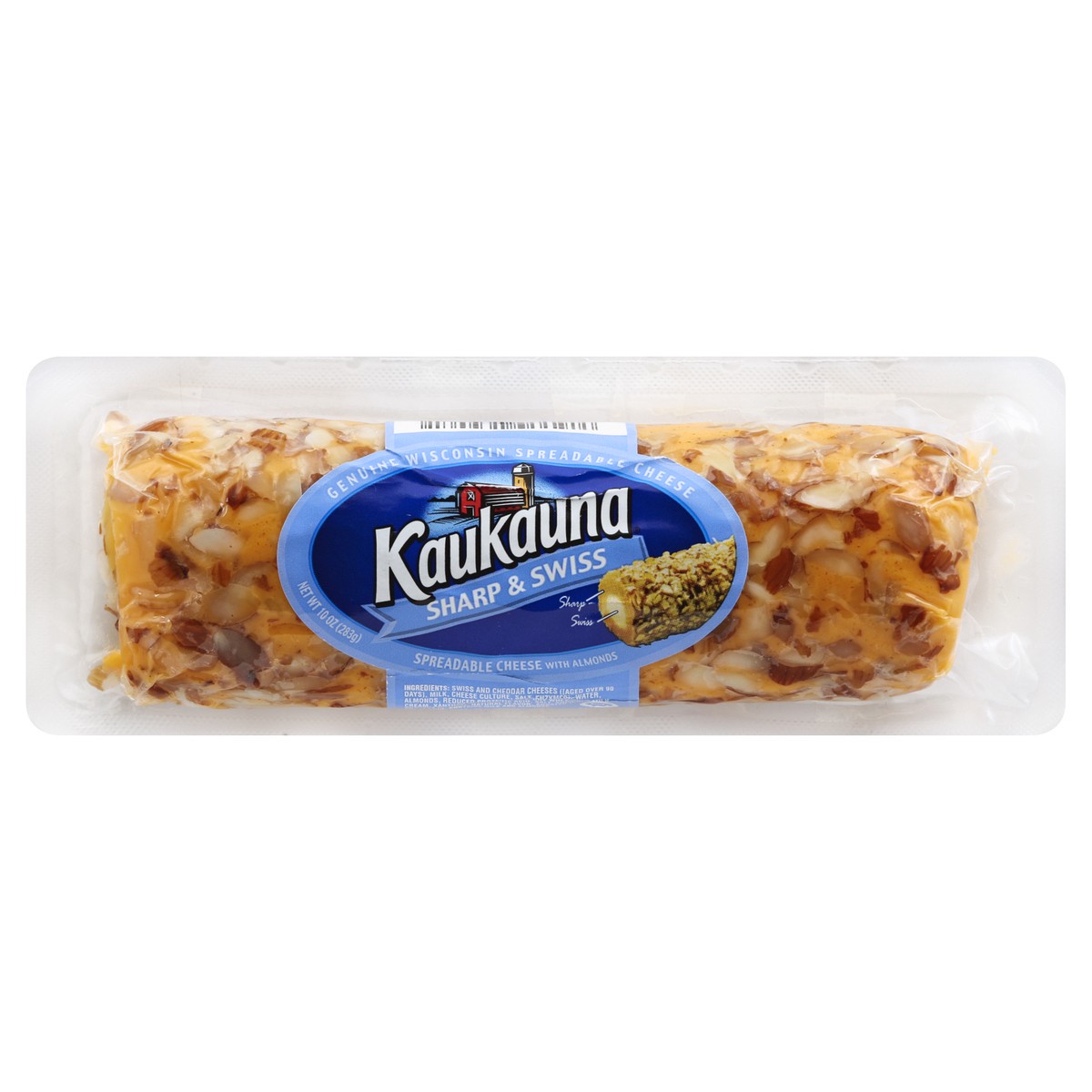 slide 6 of 6, Kaukauna Cold Pack Cheese Spread Log, 10 oz