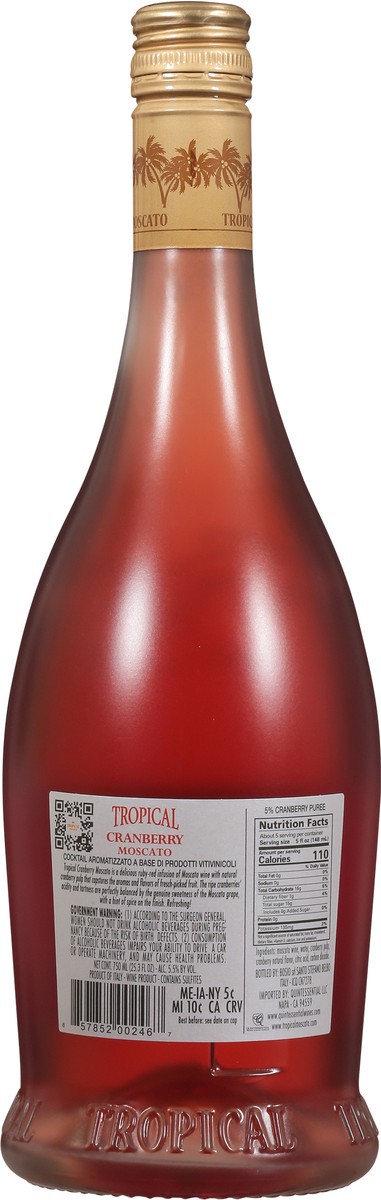 slide 11 of 13, Tropical Cranberry Moscato, 750 ml