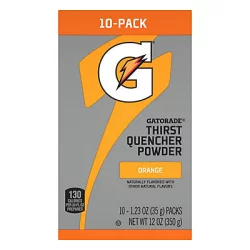 Gatorade Orange Thirst Quencher Powder Packets - 10 ct