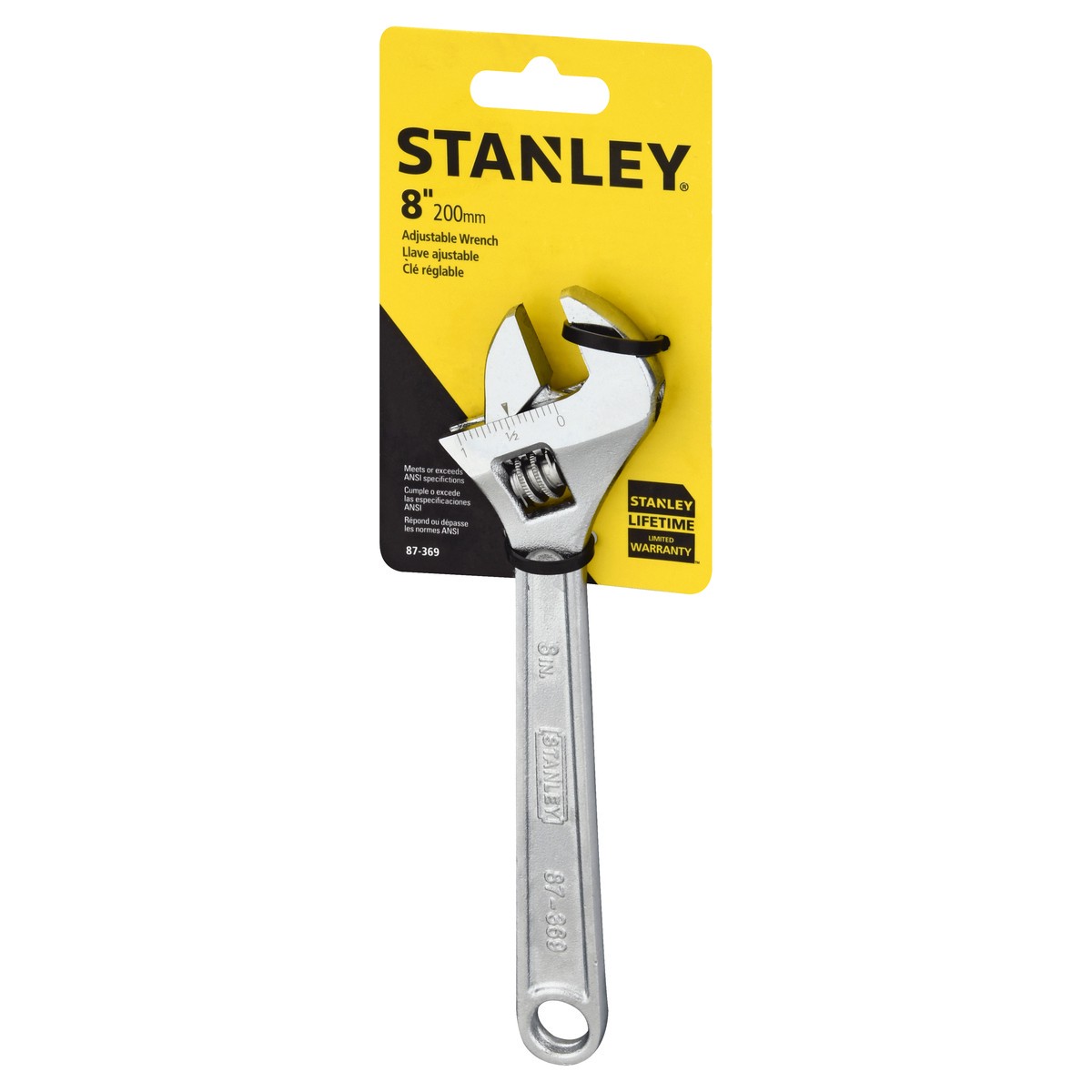slide 6 of 9, STANLEY Adjustable 8 Inch Wrench 1 ea, 1 ct