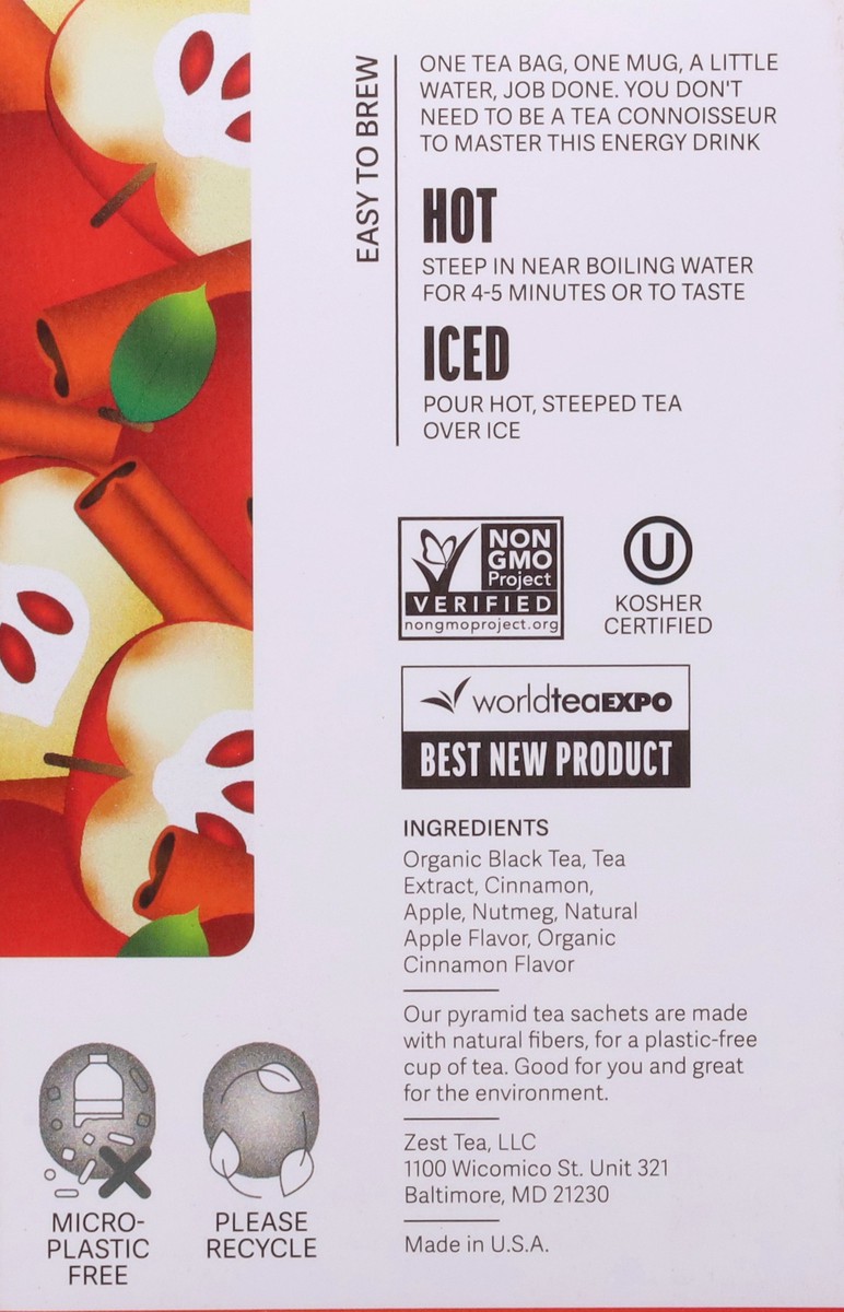 slide 4 of 13, Zest Cinnamon Apple Black Tea 15 Tea Bags, 15 ct