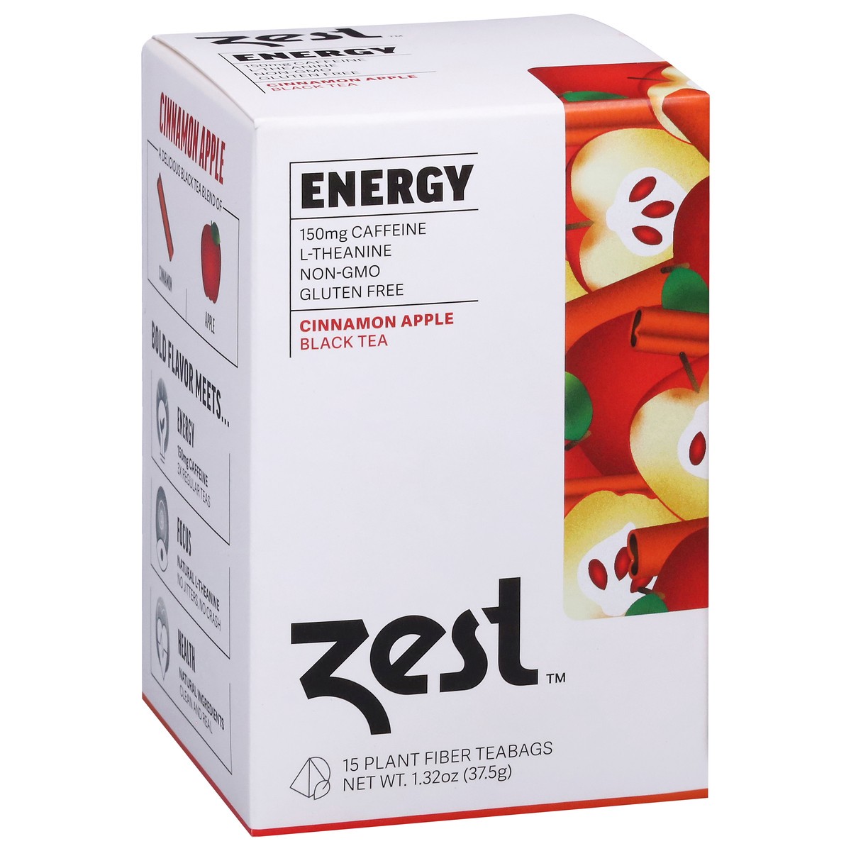 slide 11 of 13, Zest Cinnamon Apple Black Tea 15 Tea Bags, 15 ct