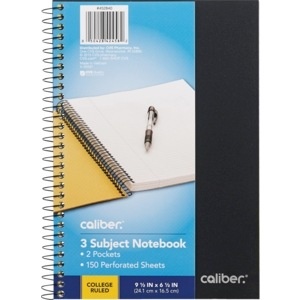 slide 1 of 1, CVS Health Caliber Premium 3 Subject Notebook College Ruled, 1 ct