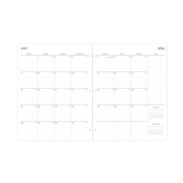 slide 3 of 5, Blue Sky 2024-2026 Blue Sky Monthly Planning Calendar, 8-1/2"" X 11"", Kayla, July 2024 To June 2026, 144958, 1 ct