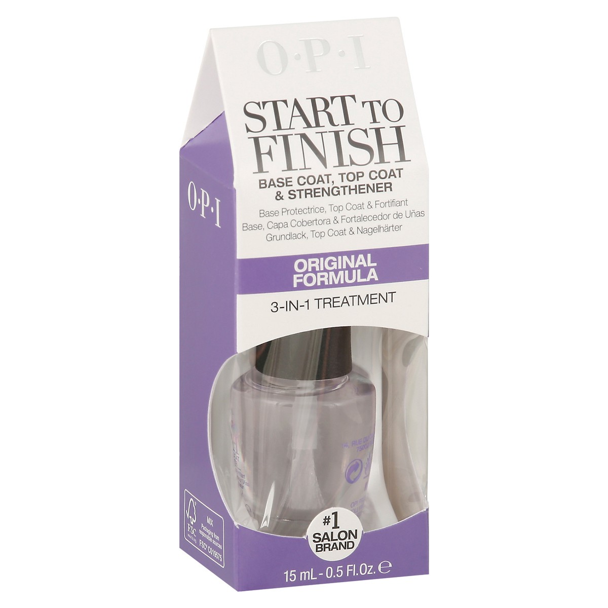 slide 4 of 9, OPI Start to Finish Original Formula Base Coat, Top Coat & Strengthener 0.5 fl oz, 0.5 fl oz