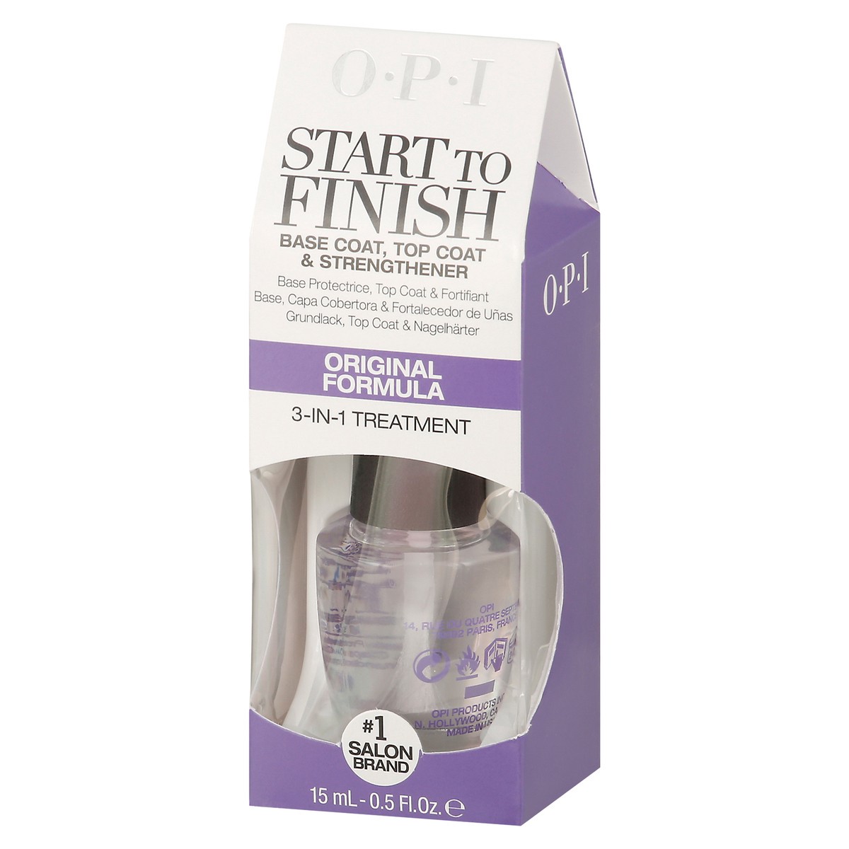 slide 9 of 9, OPI Start to Finish Original Formula Base Coat, Top Coat & Strengthener 0.5 fl oz, 0.5 fl oz