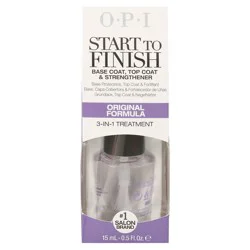 OPI Start to Finish Original Formula Base Coat, Top Coat & Strengthener 0.5 fl oz