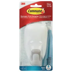 Command Large Bathroom Hook with Water-Resistant Strip