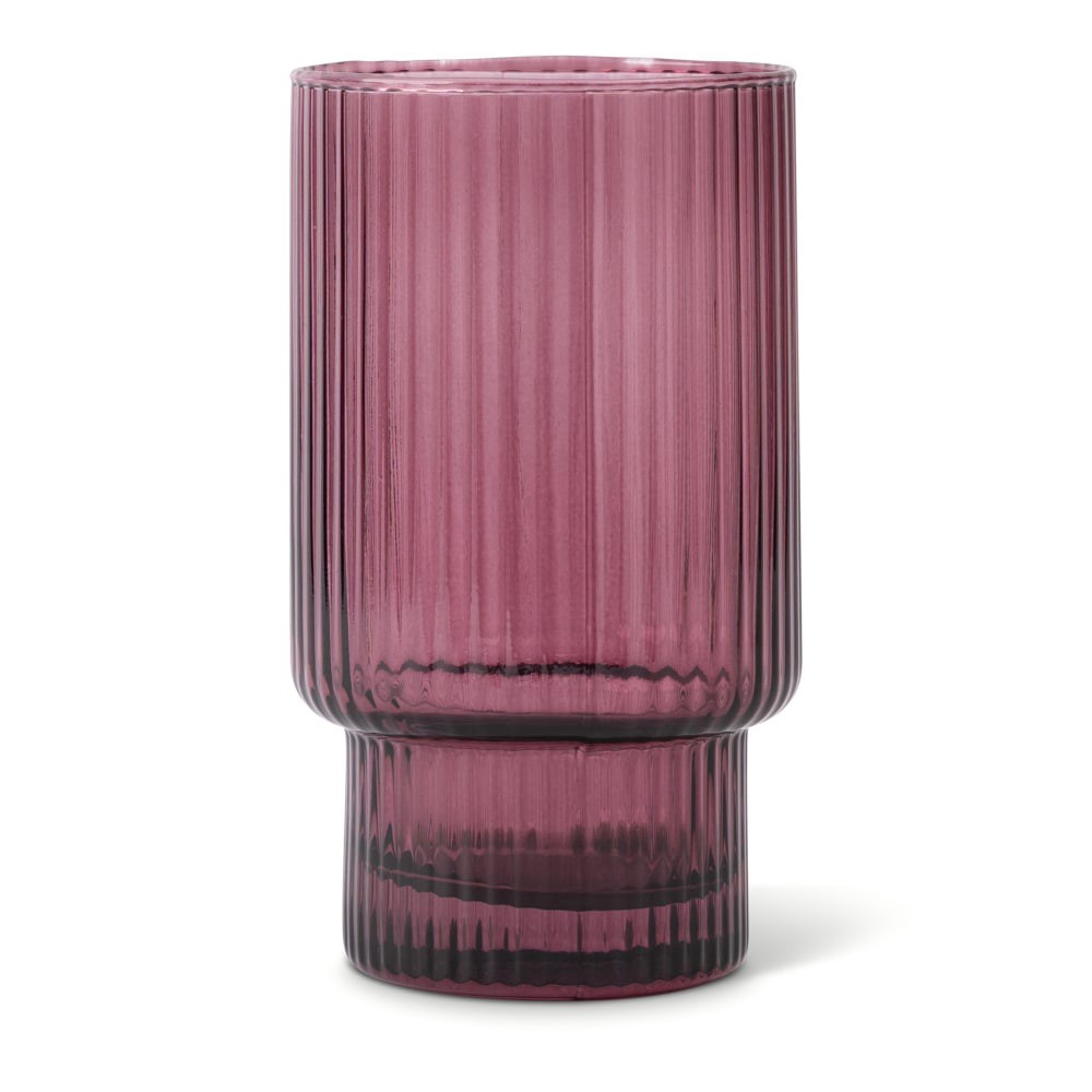 slide 2 of 4, Core Home Ribbed Cooler Glass - Purple, 1 ct