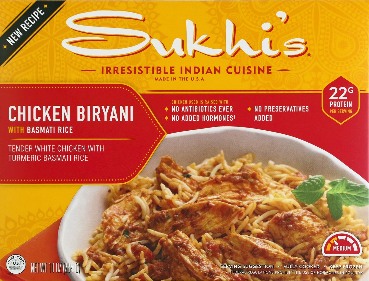 slide 9 of 10, Sukhi's Chicken Biryani, with Basmati Rice, 10 oz