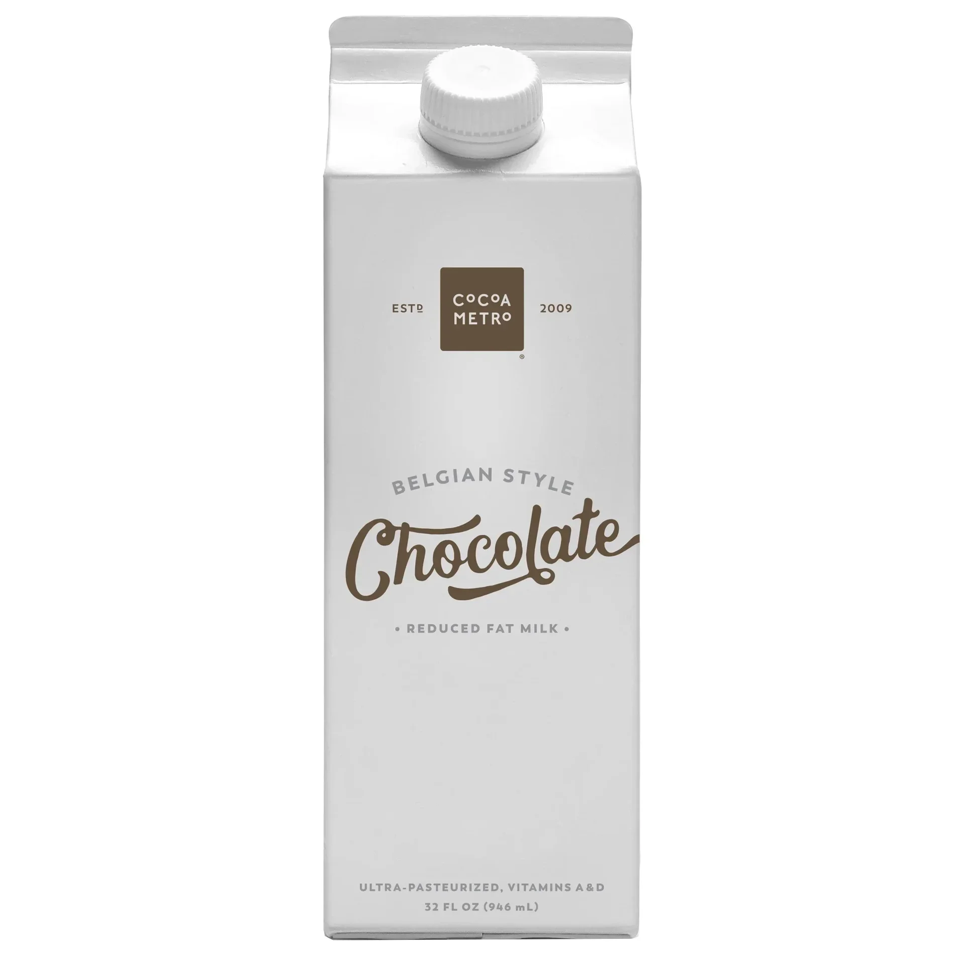 slide 1 of 1, Cocoa Metro Belgian Chocolate Reduced Fat Milk, 12 oz