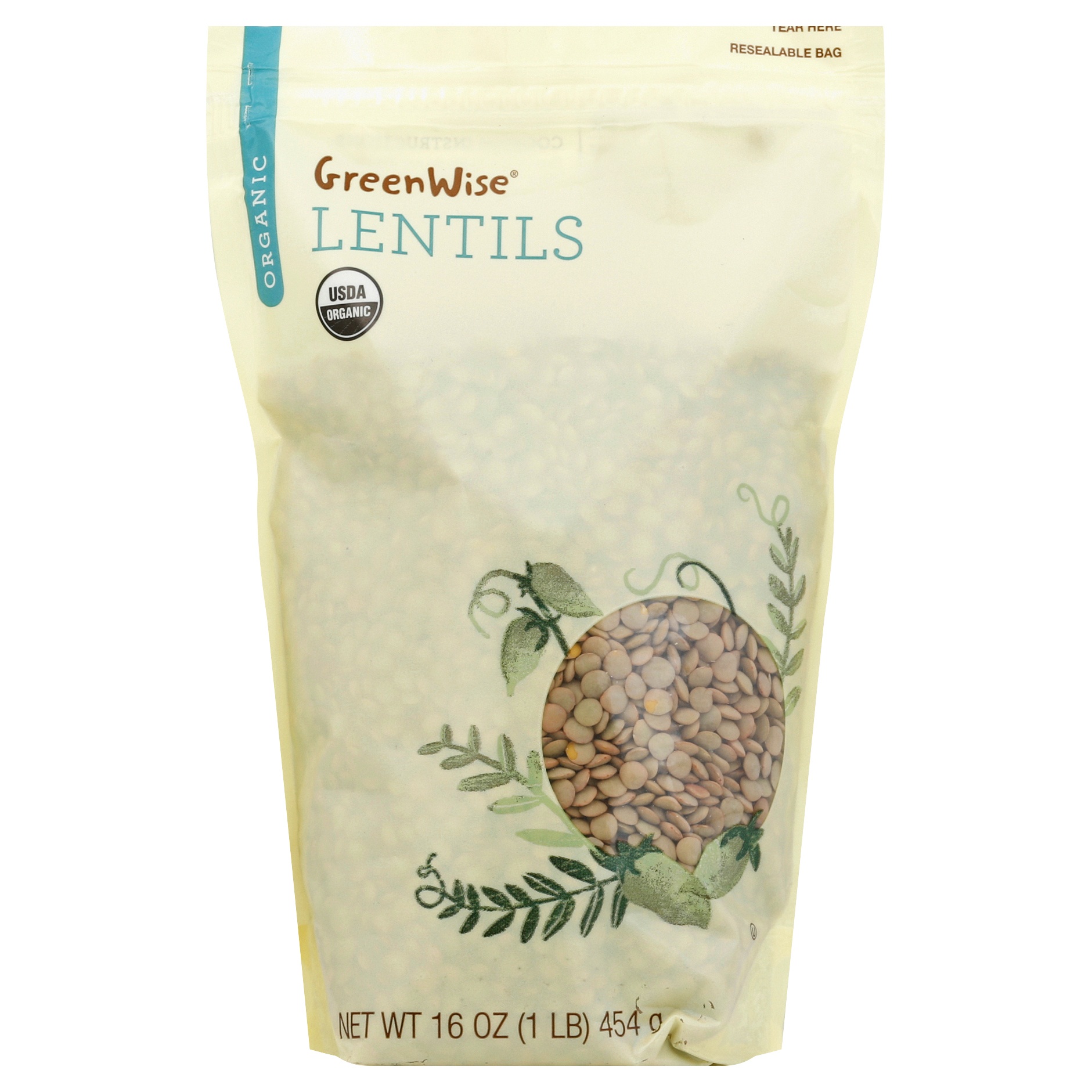slide 1 of 1, GreenWise Organic Lentils, 16 oz