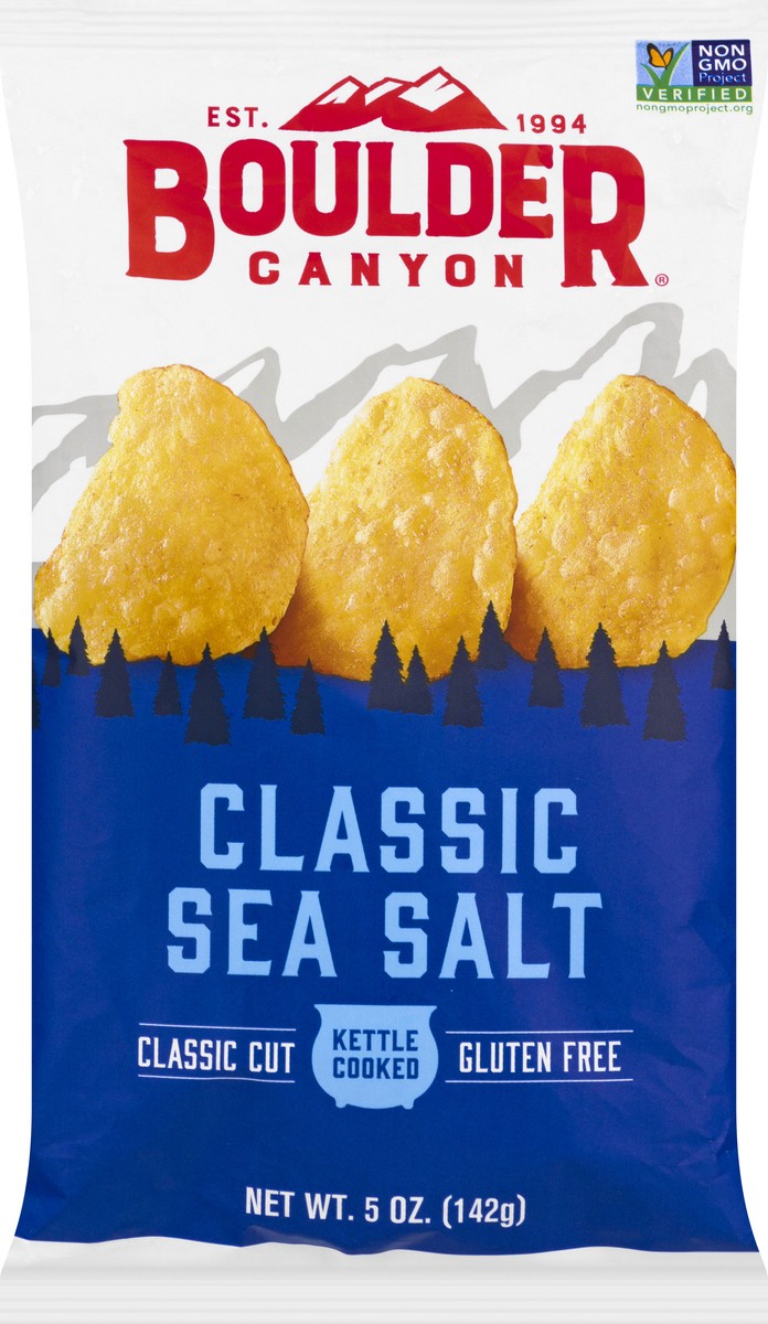 slide 7 of 13, Boulder Canyon Classic Sea Salt Potato Chips 5 oz, 5 oz