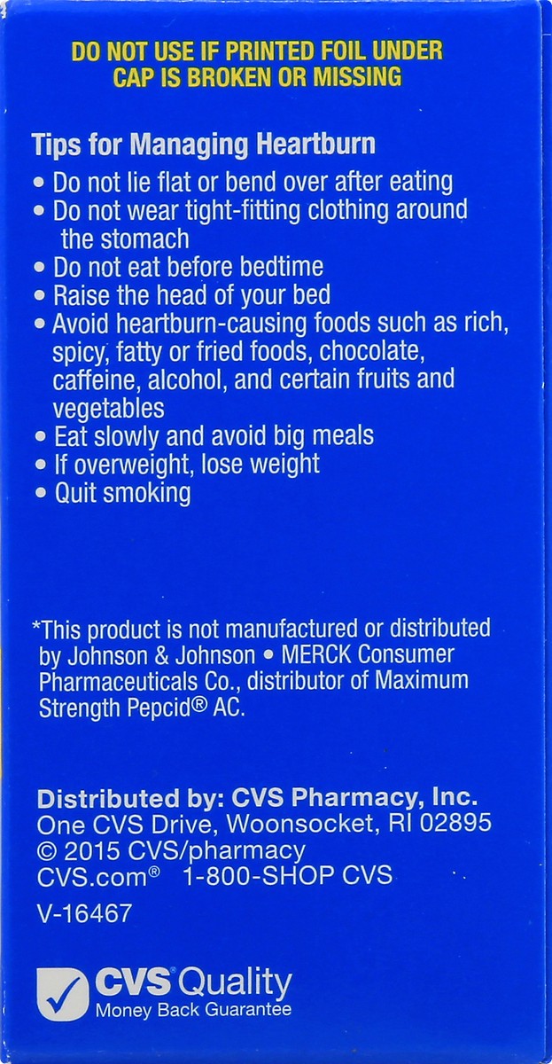 slide 6 of 11, CVS Health Maximum Strength Acid Controller Tablets, 25 Ct, 25 ct; 20 mg