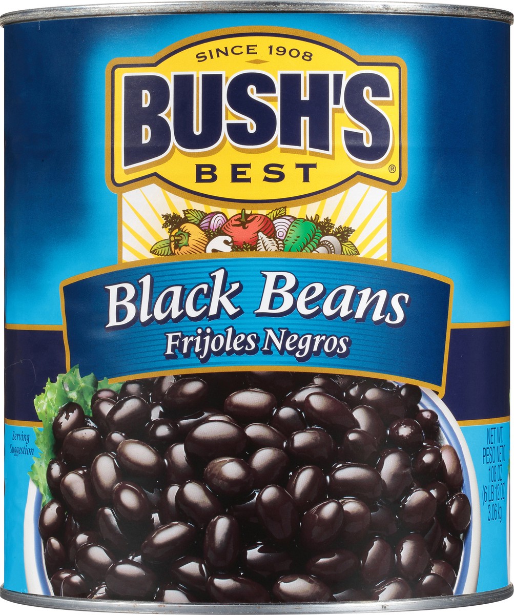 slide 3 of 8, Bush's Best Bush's Black Beans 108 oz, 108 oz