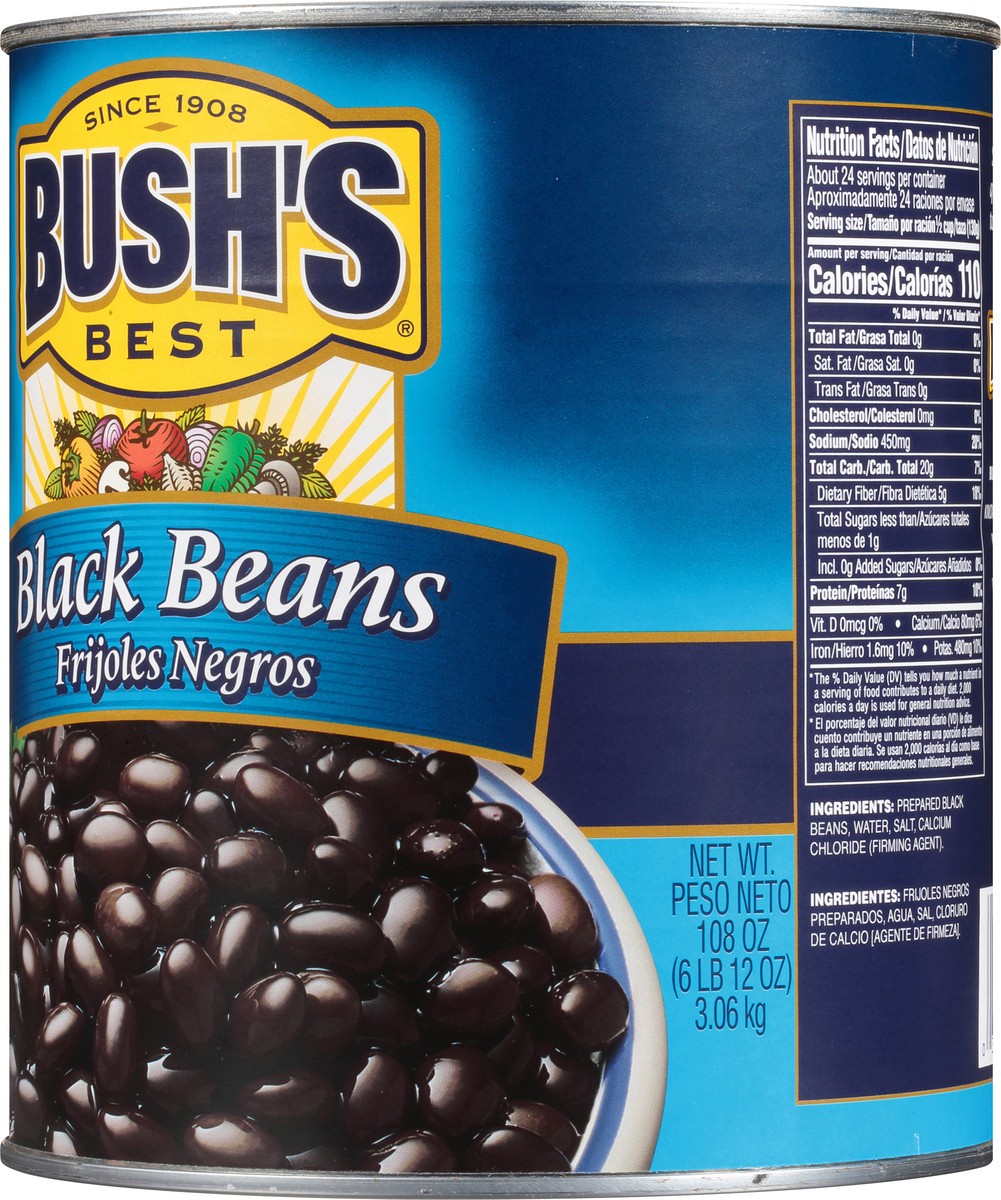 slide 4 of 8, Bush's Best Bush's Black Beans 108 oz, 108 oz