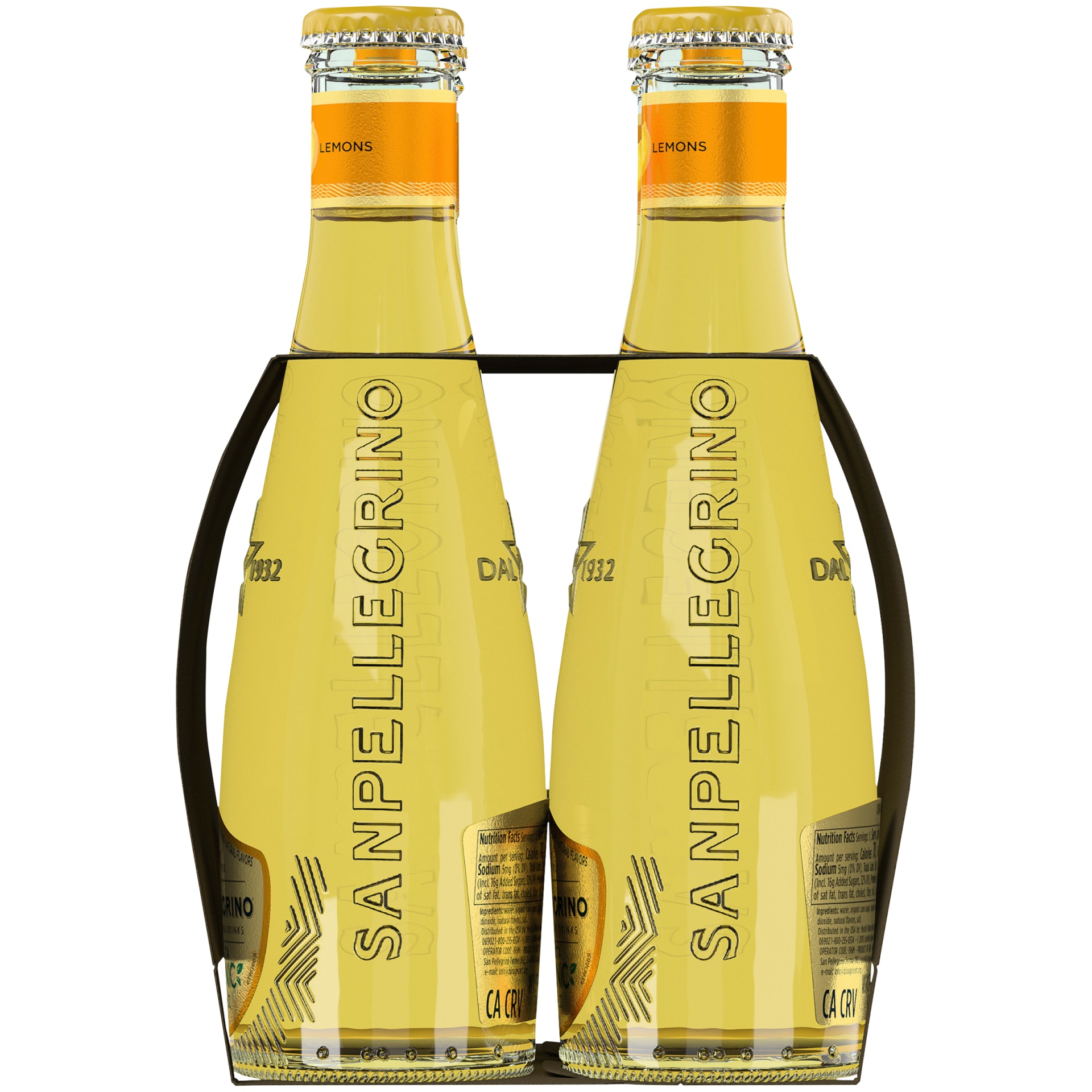 slide 3 of 8, Sanpellegrino Italian Sparkling Drinks Organic Limonata glass, 4 ct; 6.75 fl oz