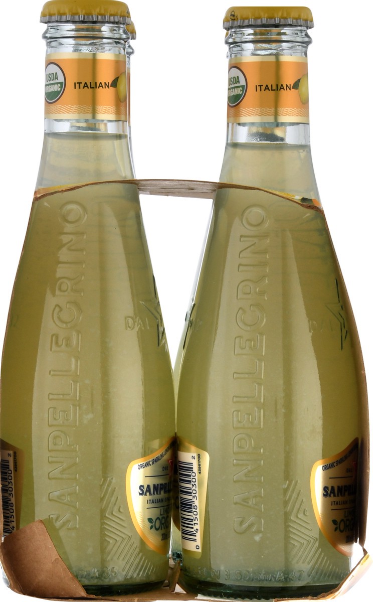 slide 5 of 9, SANPELLEGRINO Italian Sparkling Drinks Organic Limonata, 6.76 oz. glass bottle 4-pack, 27 oz