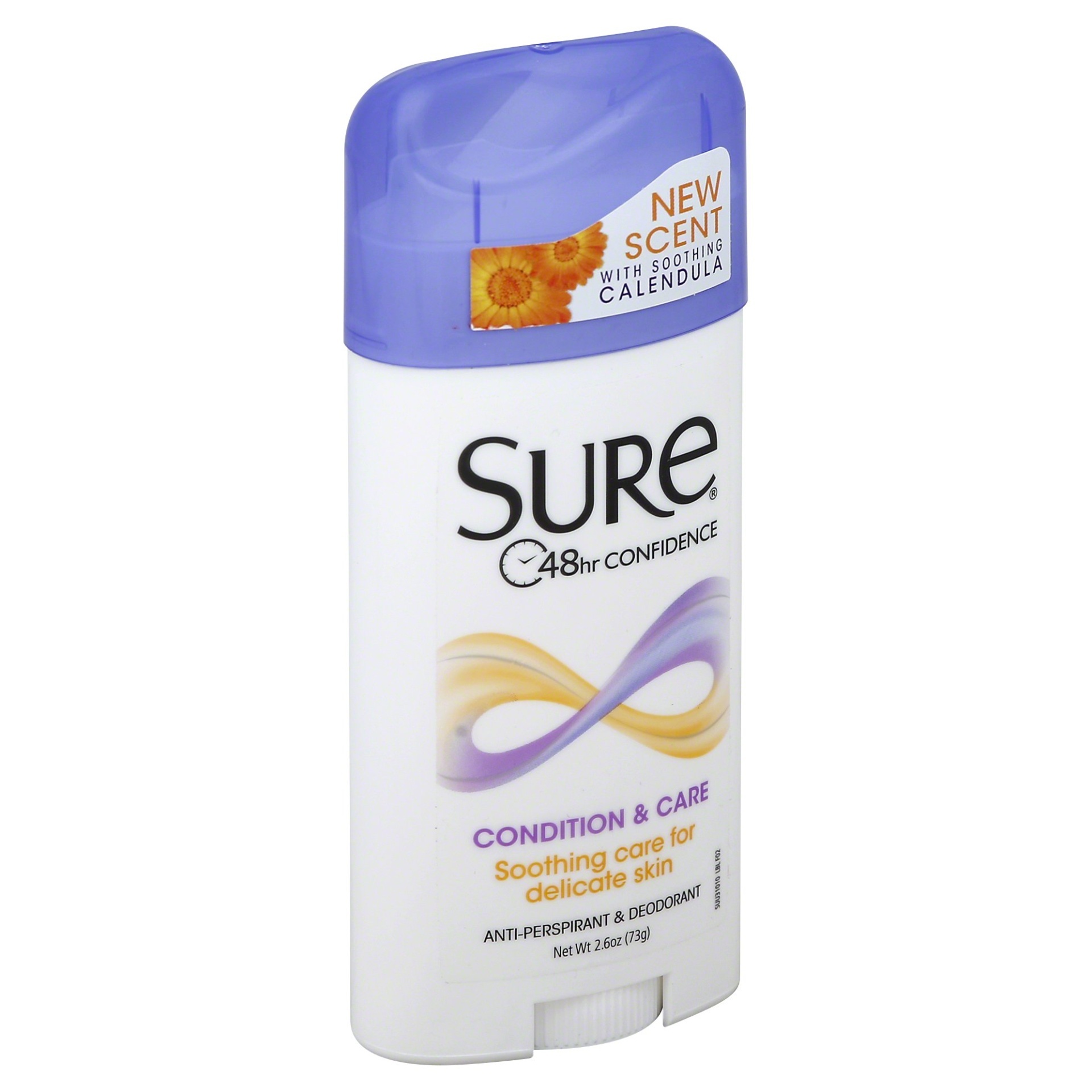 slide 1 of 1, Sure Anti-Perspirant & Deodorant, Condition & Care, 2.6 oz